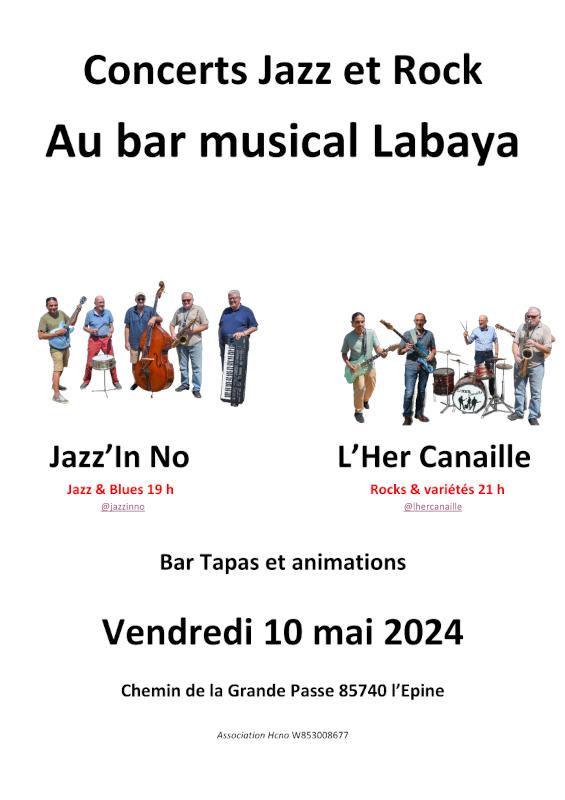 10 mai 2024 - Concert des Jazz'In No et Her Canaille au Labaya