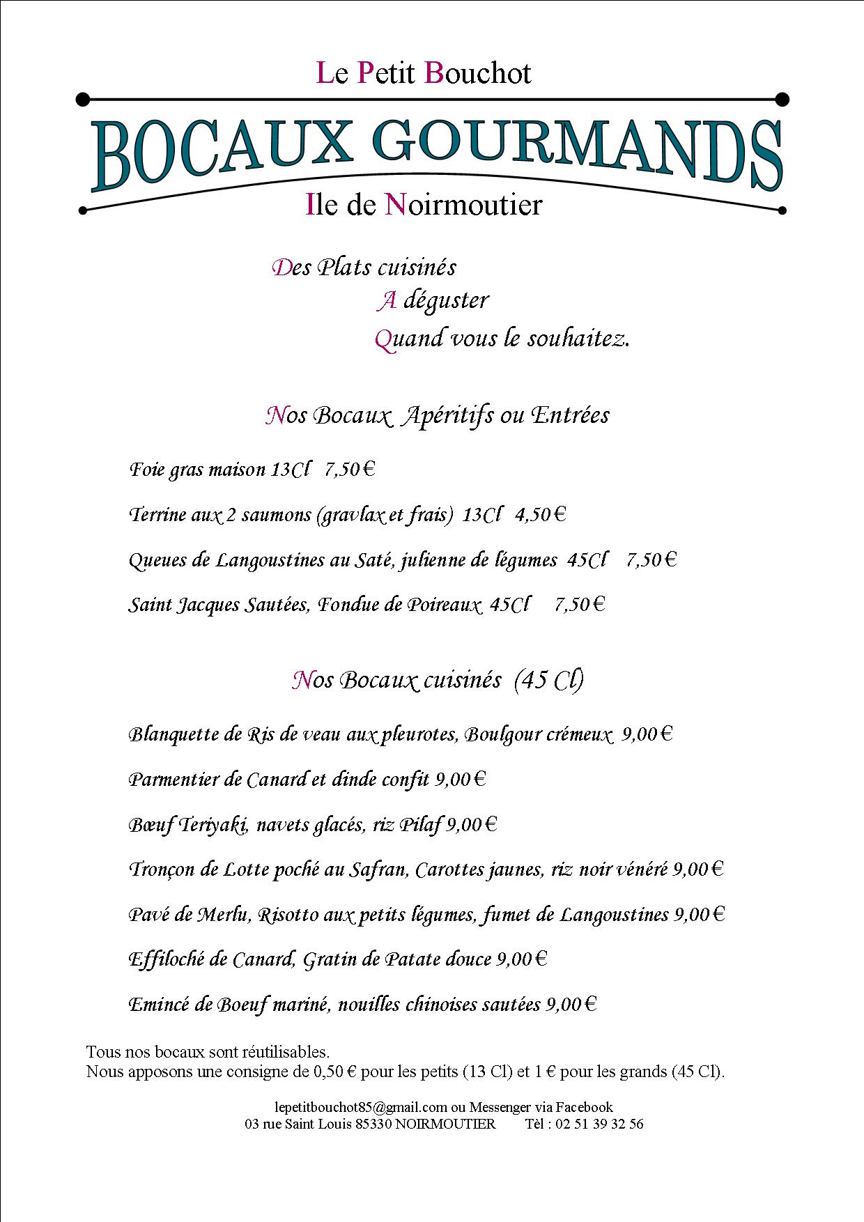 Les Restaurants Plats A Emporter Sur L Ile De Noirmoutier