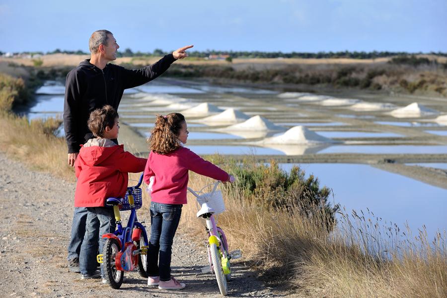 A vélo dans les marais salants - île de Noirmoutier