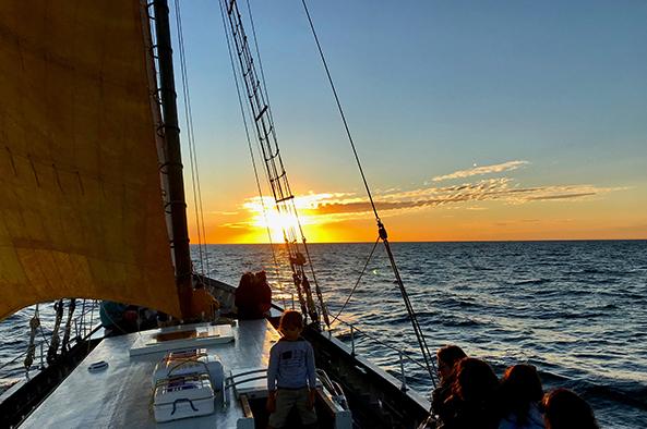 Sortie mer coucher soleil île de Noirmoutier ©O’Abandonado   