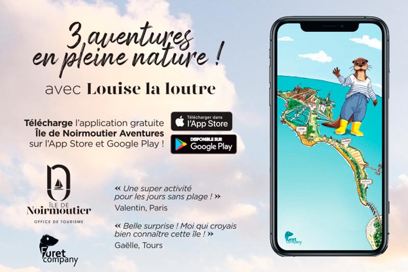 Application île de Noirmoutier Aventures 2022 ©Office de tourisme de l'île de Noirmoutier Application île de Noirmoutier Aventures 2022 ©Office de tourisme de l'île de Noirmoutier
