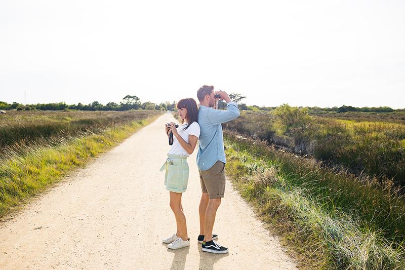 Polder de Sébastopol – observation d’oiseaux en couple ©Trendz Polder de Sébastopol – observation d’oiseaux en couple ©Trendz