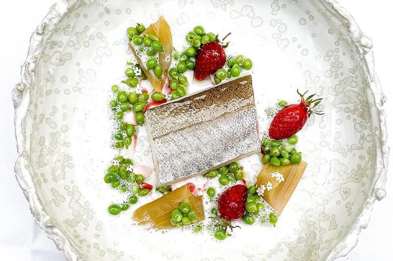 Plat restaurant étoilé à Noirmoutier ©La Marine Plat restaurant étoilé à Noirmoutier ©La Marine