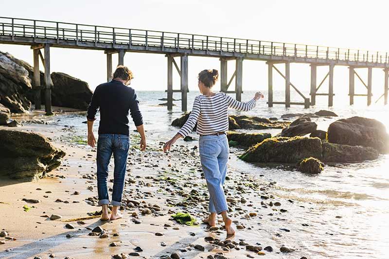 Estacade plage des Dames rochers - Trendz