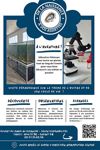 Visite aquaculture et ostréiculture De la naissance à vos assiettes ©Sébastien Penisson