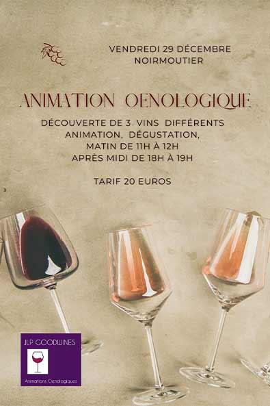 Affiche animation oenologique ©JLP Good Wines