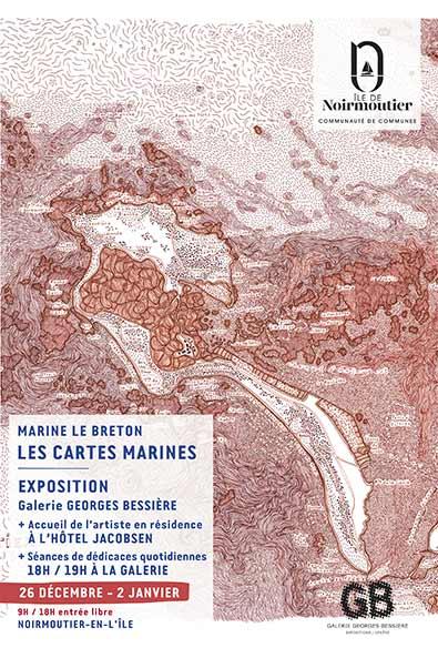 Expositions Les cartes marines Marine Le Breton ©CDC île de Noirmoutier