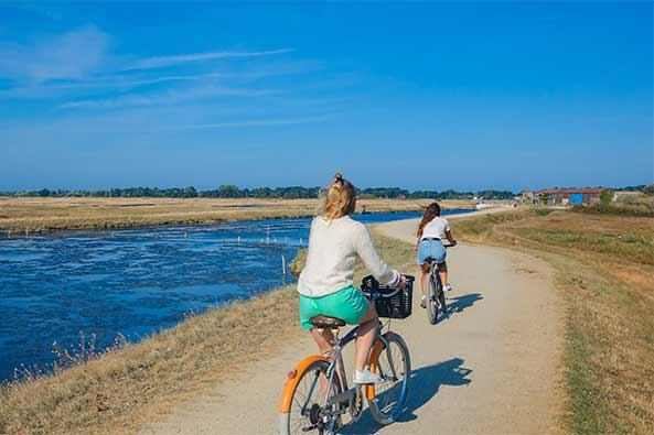 Piste cyclable marais salants Noirmoutier – Quentin Boulegon
