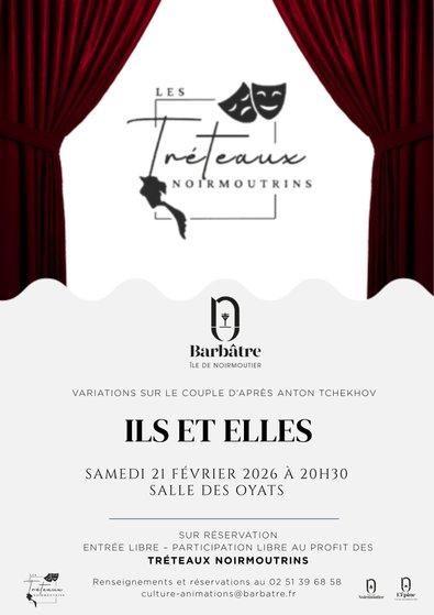 Théâtre Les Tréteaux Noirmoutrins Ils et Elles - ville de Barbâtre