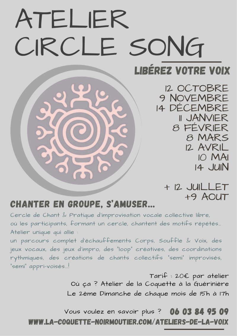 9 août 2026 - Atelier Circle Song