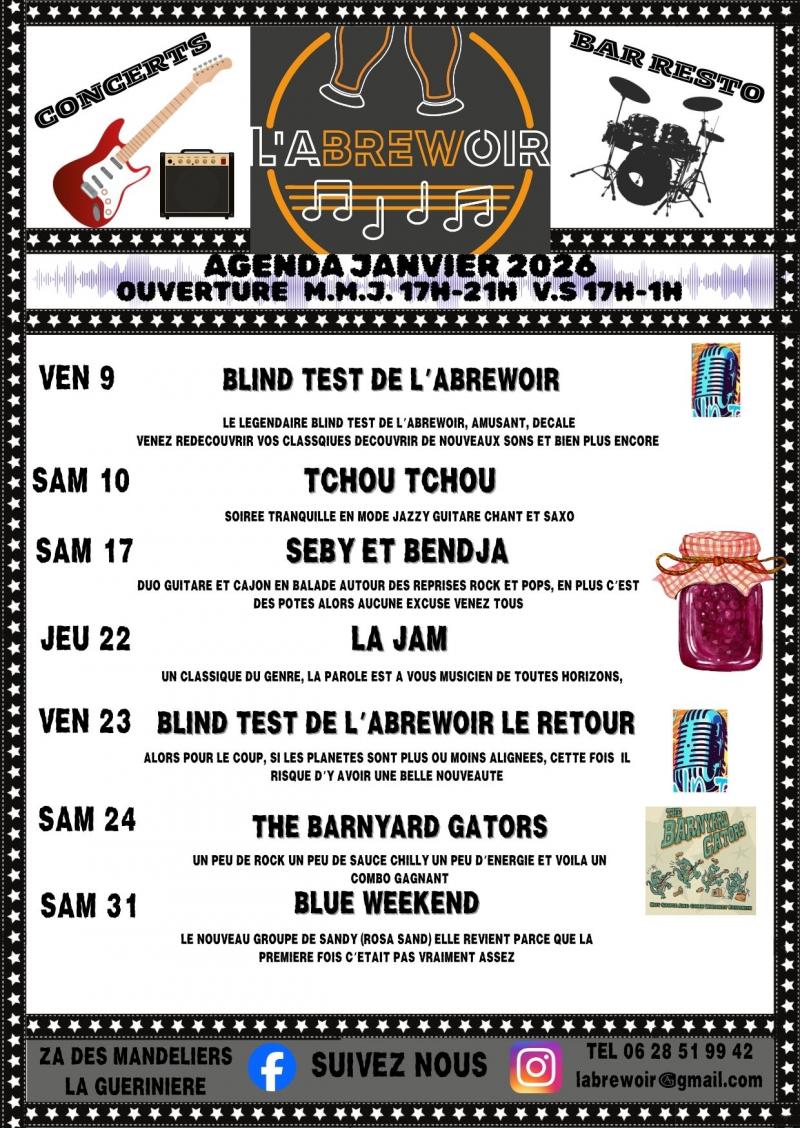 31 janvier 2026 - Soirée Blue weekend