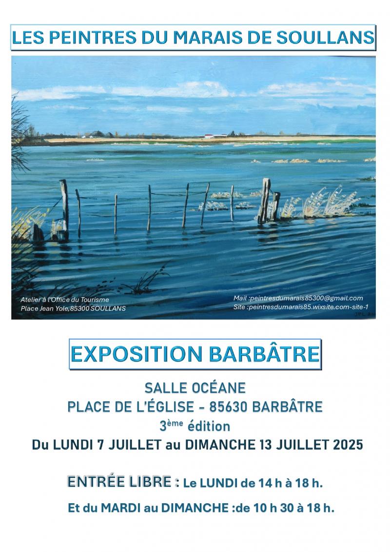 Du 7 au 13 juillet 2025 - Les peintres du Marais de Soullans