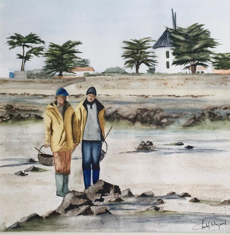 Du 28 juillet au 3 août 2025 - Exposition d'aquarelle : UNE ANNÉE DE BONHEUR A NOIRMOUTIER par Chantal CORTEGGIANI