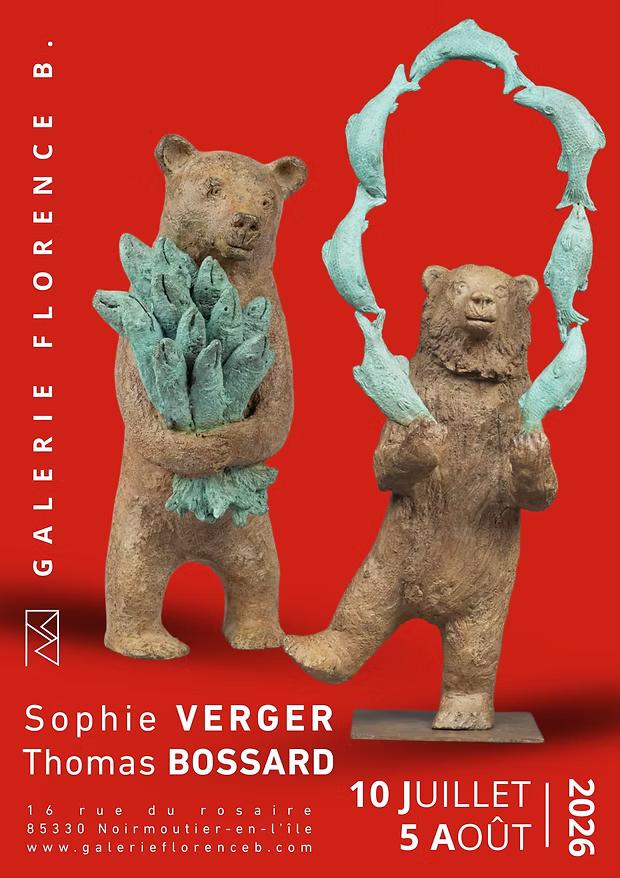 Du 10 juillet au 5 août 2026 - Exposition : Sculpture par Sophie VERGER et peinture par Thomas BOSSARD