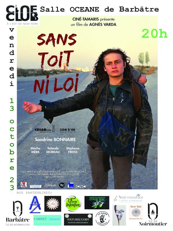 13 octobre 2023 - Film Sans toit ni loi - d'Agnès Varda