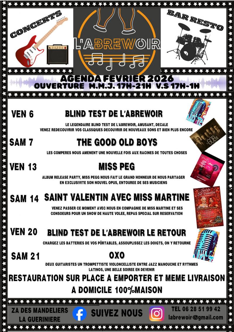 21 février 2026 - Oxo en concert à L'Abrewoir