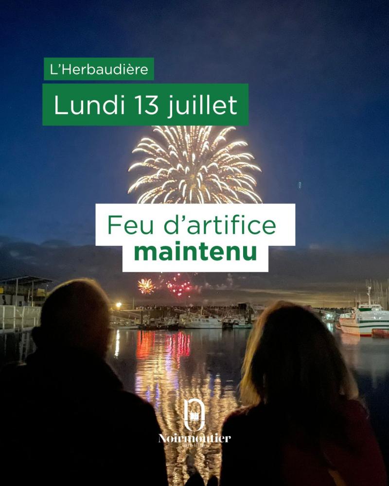 13 juillet 2026 - Fête Nationale & Feu d'artifice à l'Herbaudière