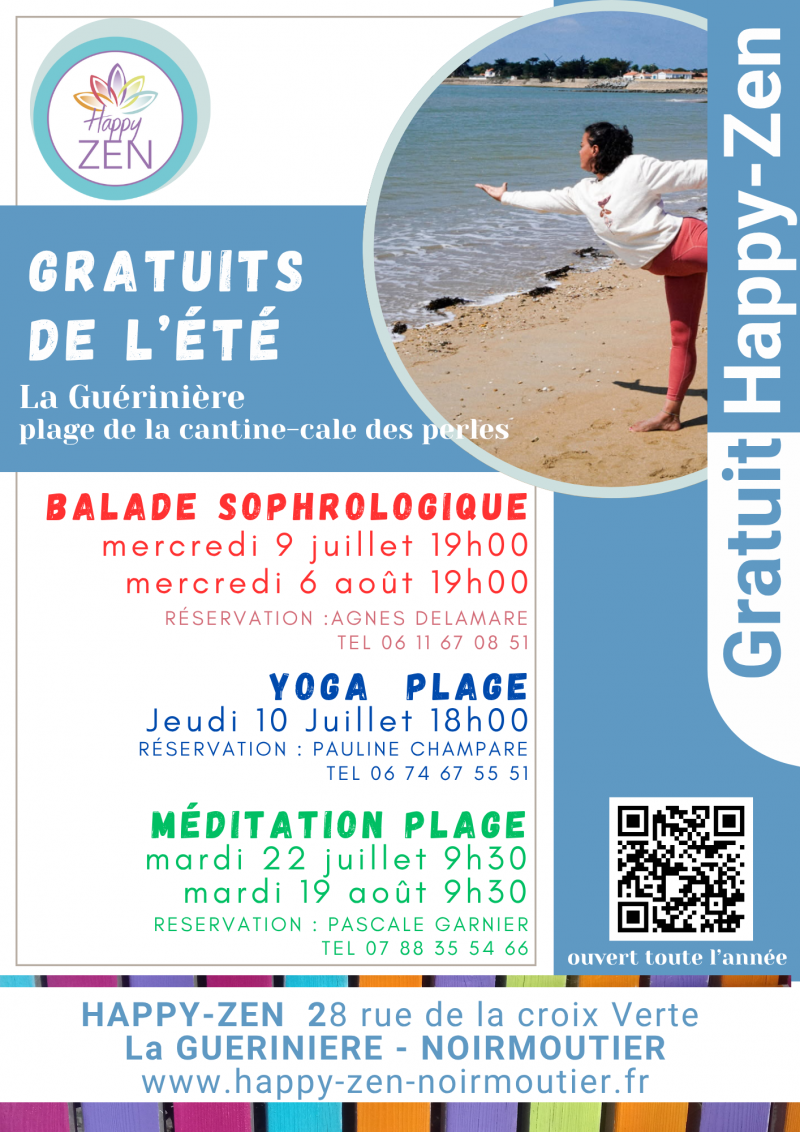 22 juillet 2025 - Méditation plage  par les gratuits de l'été au Happy Zen