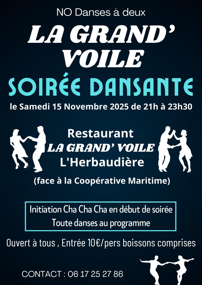15 novembre 2025 - Soirée dansante : Initiation au Cha Cha Cha / toutes danses