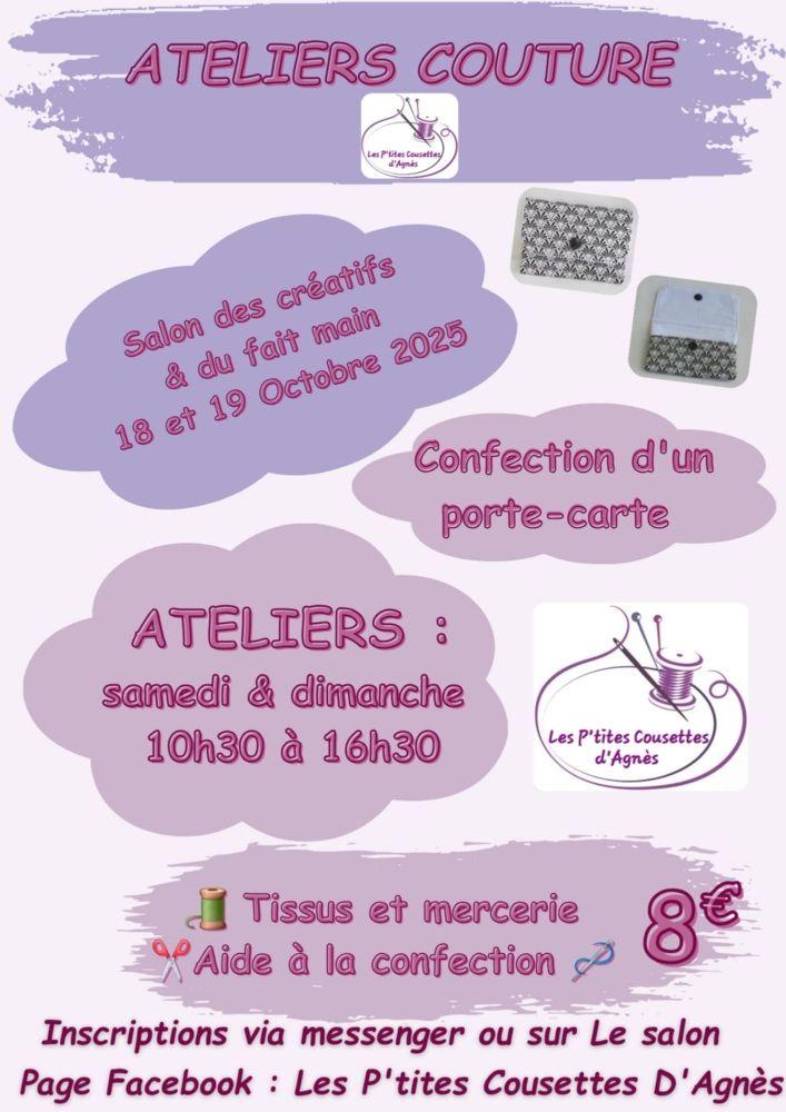 18 et 19 octobre 2025 - 3ème salon des créatifs et du fait main