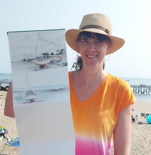 13 août 2026 - Atelier : aquarelle Plage des Dames avec Karine DECOURCY
