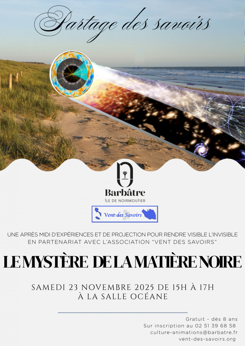 23 novembre 2025 - Partage des Savoirs : Le mystère de la matière noire