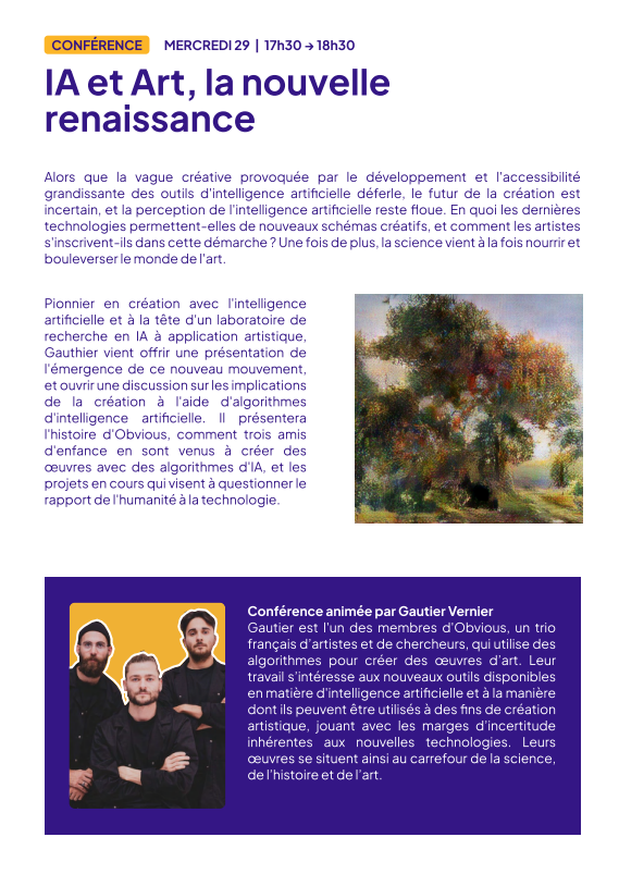 29 octobre 2025 - Festival des Sciences JOUR 5