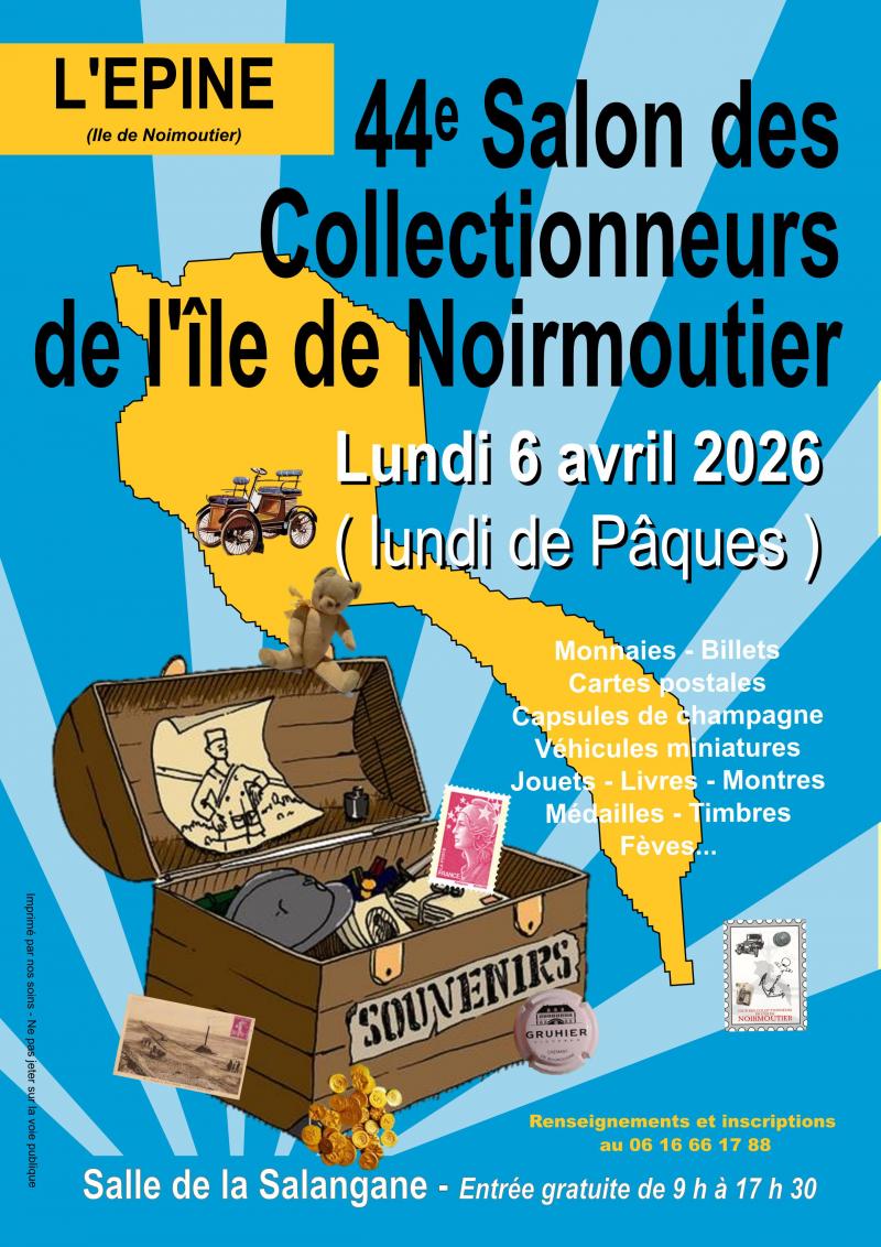 6 avril 2026 - 44ème édition des Collectionneurs de l'île de Noirmoutier