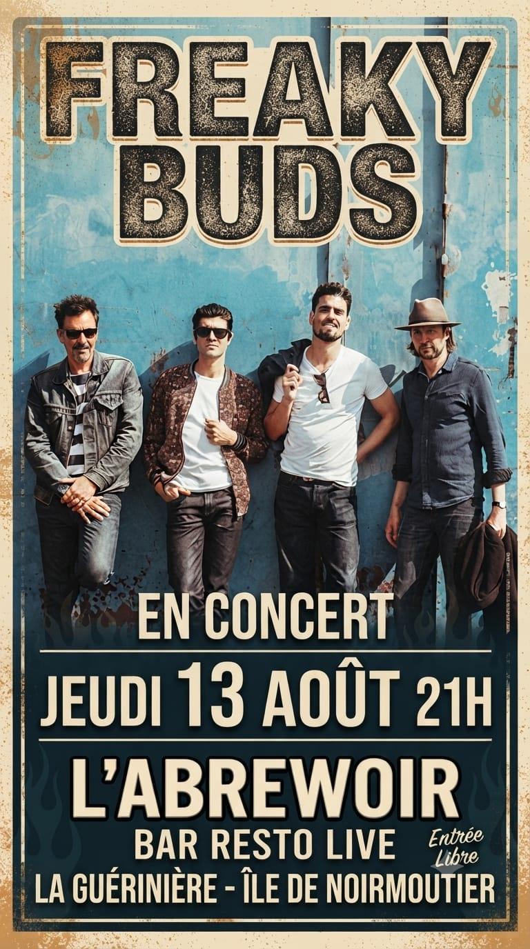 13 août 2026 - Concert : Freaky Buds à l'Abrewoir