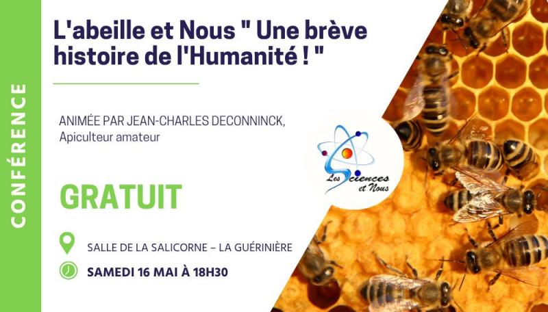 16 mai 2026 - L'Abeille et nous Une brève histoire de l'Humanité!