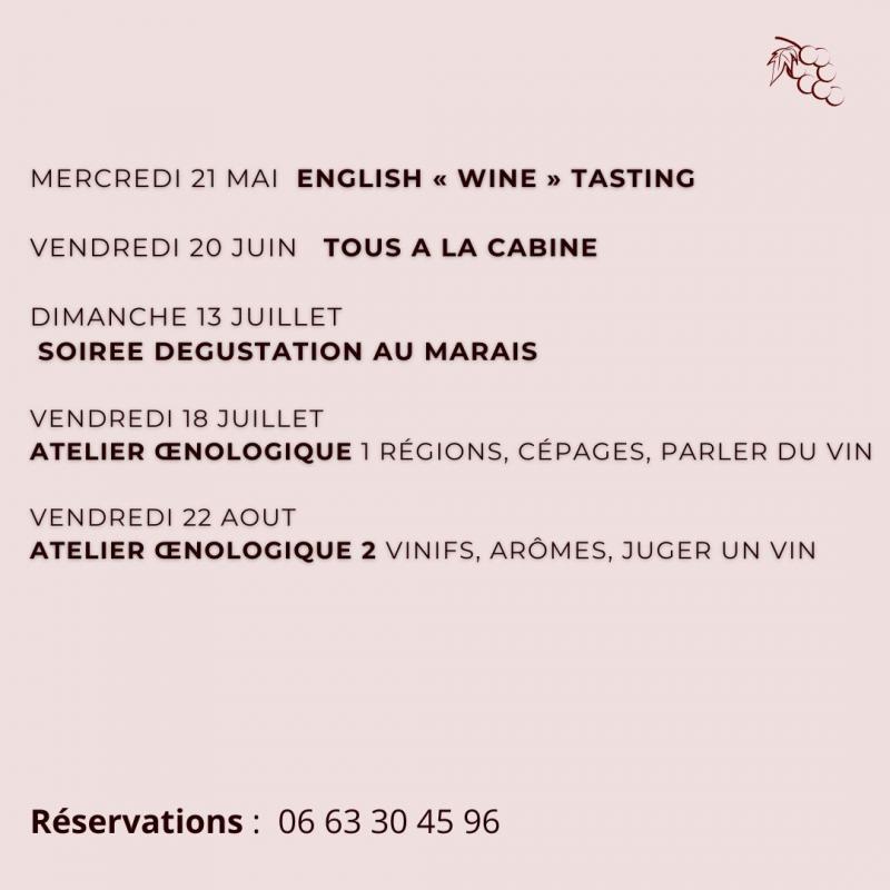 13 Juillet 2025 - Soirée dégustation au marais