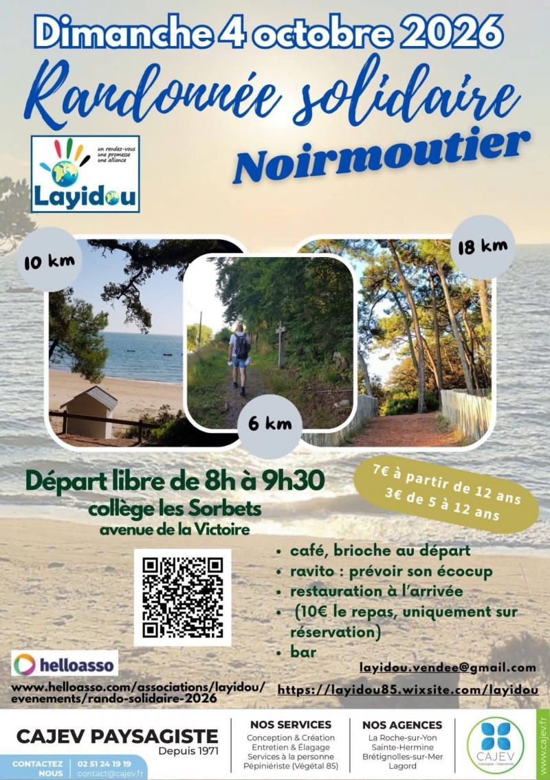 4 octobre 2026 - Randonnée solidaire par l'association Layidou