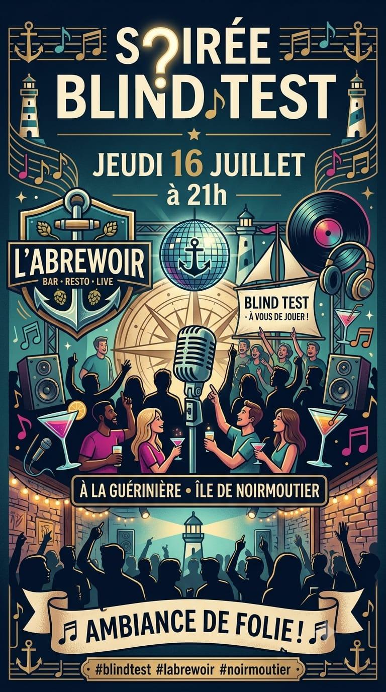 16 juillet 2026 - Soirée Blind Test à l'Abrewoir