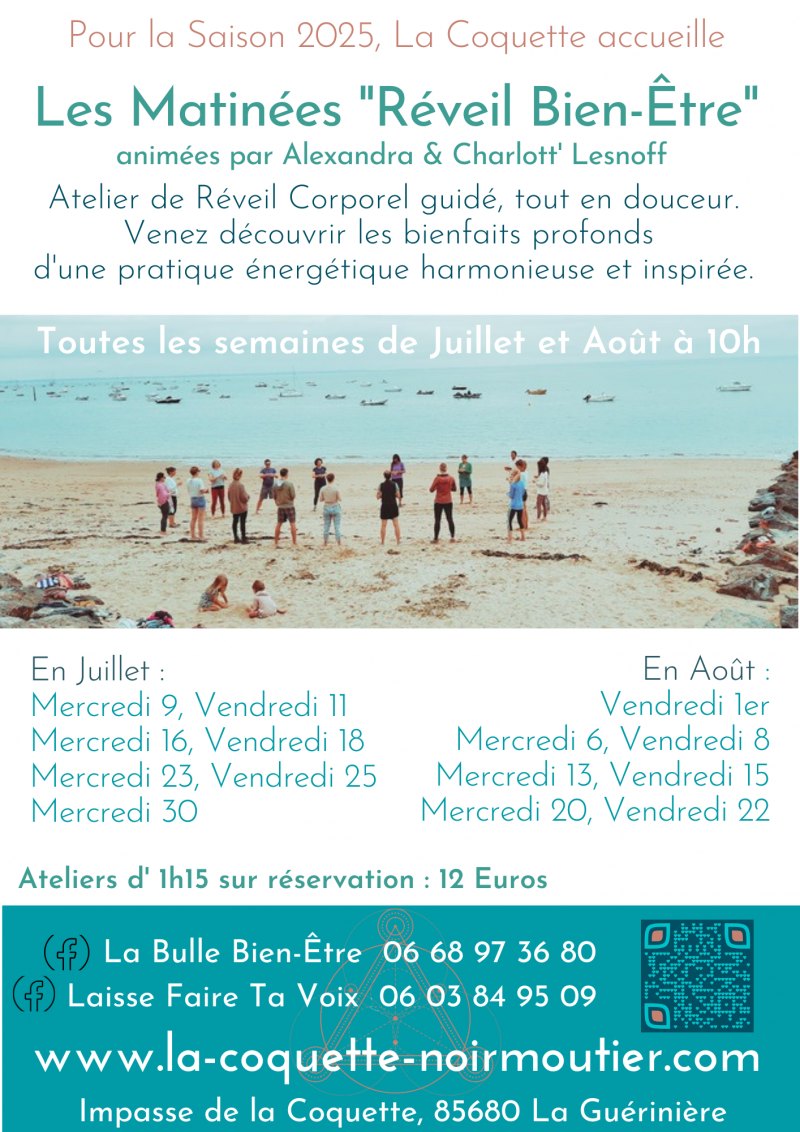 8 août 2025 - Les Matinées Réveil Bien-Etre avec la Coquette