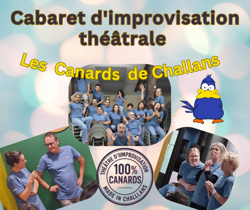8 novembre 2025 - Cabaret d'improvisation théâtrale : Les Canards de Challans 8 novembre 2025 - Cabaret d'improvisation théâtrale : Les Canards de Challans