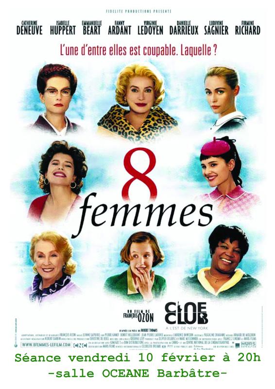 10 février 2023 - Projection du Film "8 Femmes"