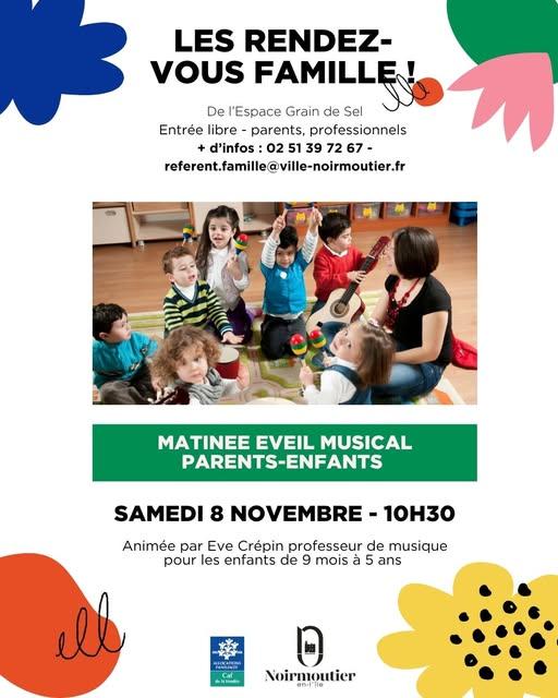 8 novembre 2025 - Matinée éveil musical parents-enfants