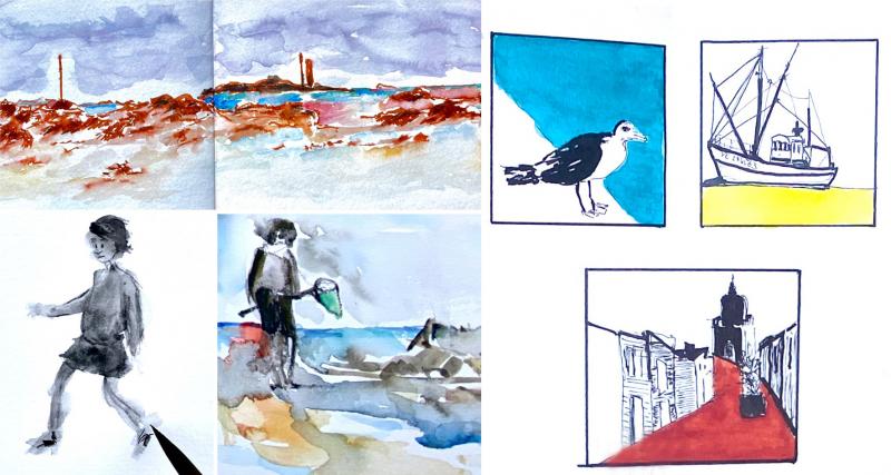 1 Poisson dans l'O - Cours de dessin et d'aquarelle