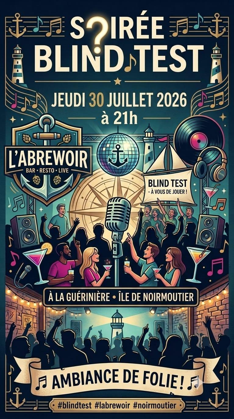 30 juillet 2026 - Soirée Blind Test à l'Abrewoir