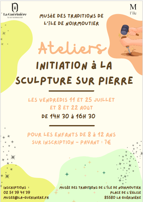 11 juillet 2025 - Atelier sculpture enfants de 8 à 12 ans au Musée des Traditions