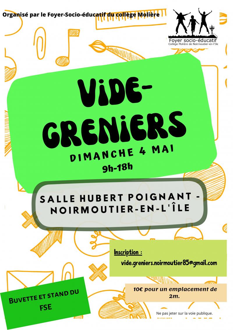 4 mai 2025 - Vide-Greniers par le foyer socio-éducatif du collège Molière