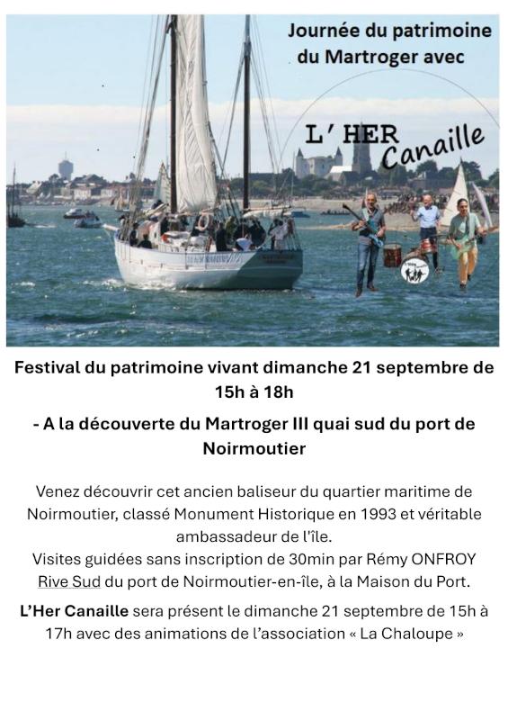 21 septembre 2025 - Les Journées Européennes du Patrimoine à La Chaloupe