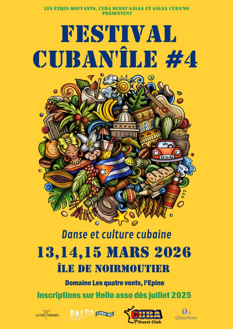 13, 14 et 15 mars 2026 - Festival Cuban'île #4