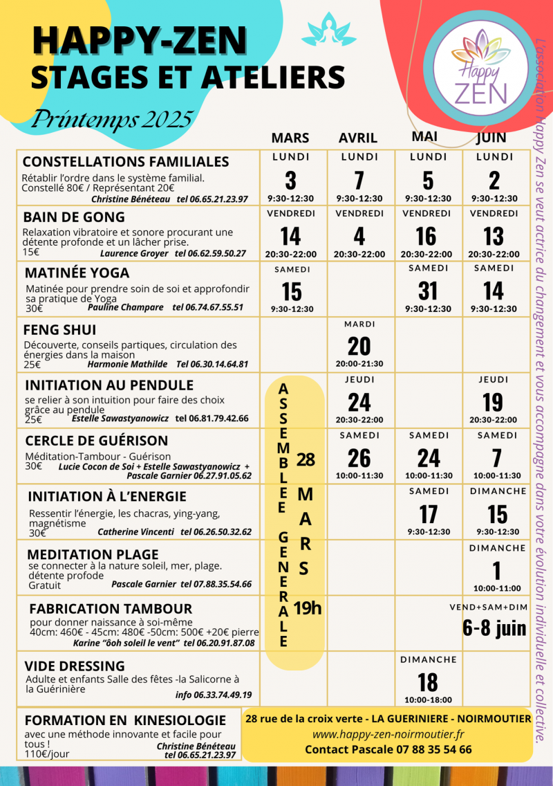 Association Happy-Zen - Ateliers et cours de bien-être