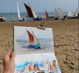 13 août 2026 - Atelier : aquarelle Plage des Dames avec Karine DECOURCY