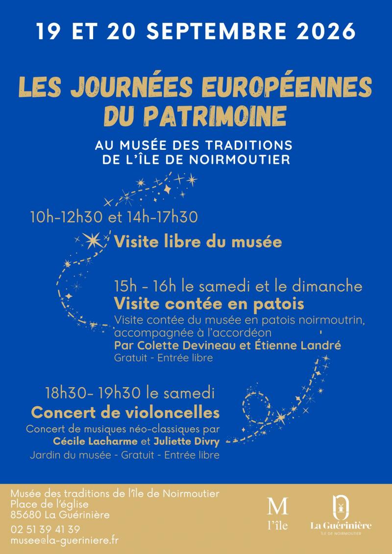 19 et 20 septembre 2026 - Journées Européennes du Patrimoine au musée des traditions