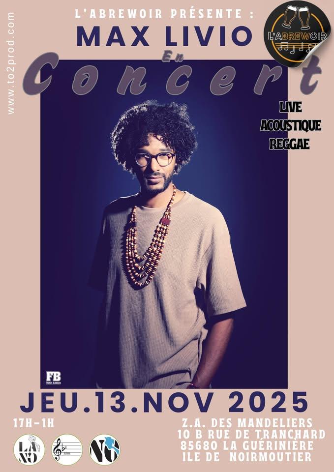 13 novembre 2025 - Concert : Max Livio à l'Abrewoir