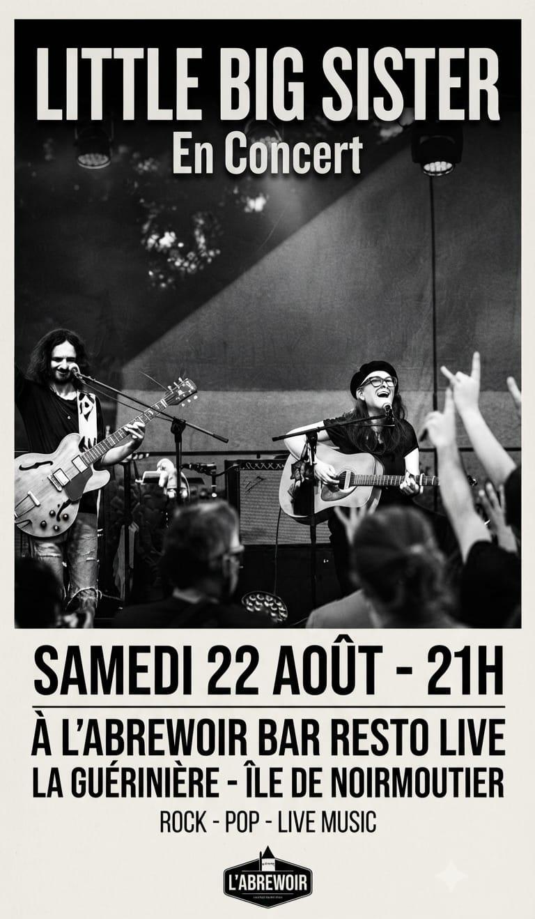 22 août 2026 - Concert : Little Big Sister à l'Abrewoir