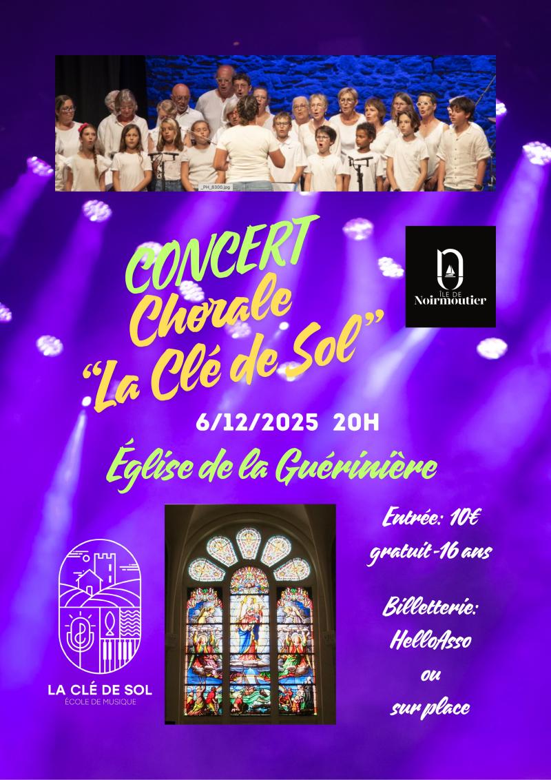 6 décembre 2025 - Concert chorale La Clé de Sol