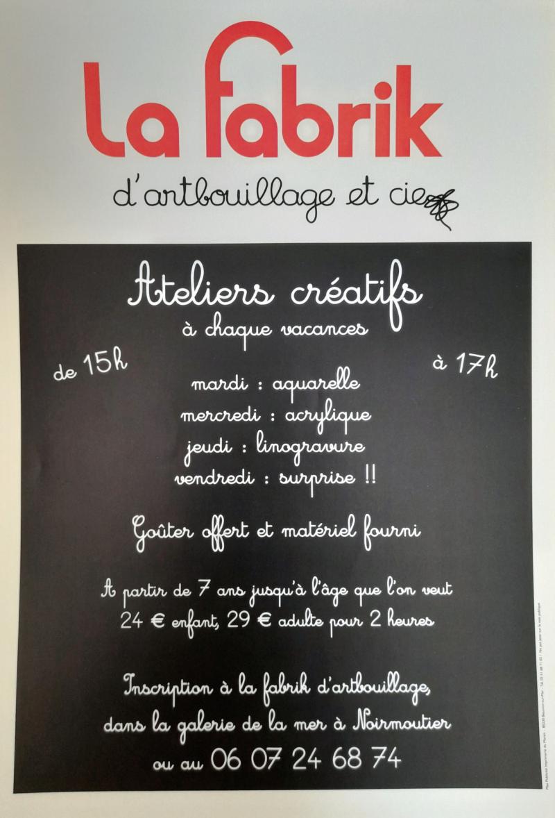 20 octobre 2026 - Atelier créatif : Aquarelle à la Fabrik d'Artbouillage & Cie